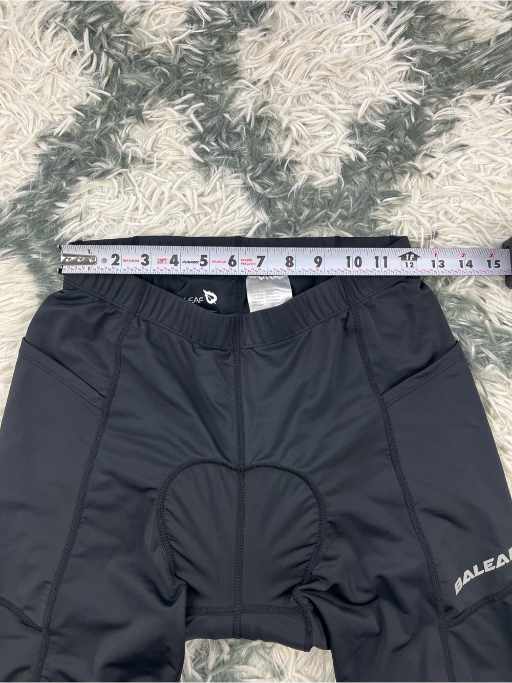 Baleaf Men’s Black Padded Cycling Shorts Size Large - Picture 7 of 9